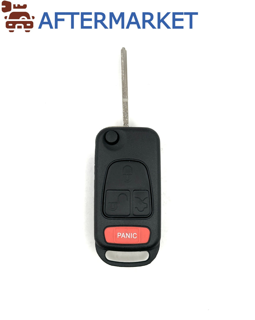 Mercedes 4 Button Flip Key Shell HU64, Aftermarket