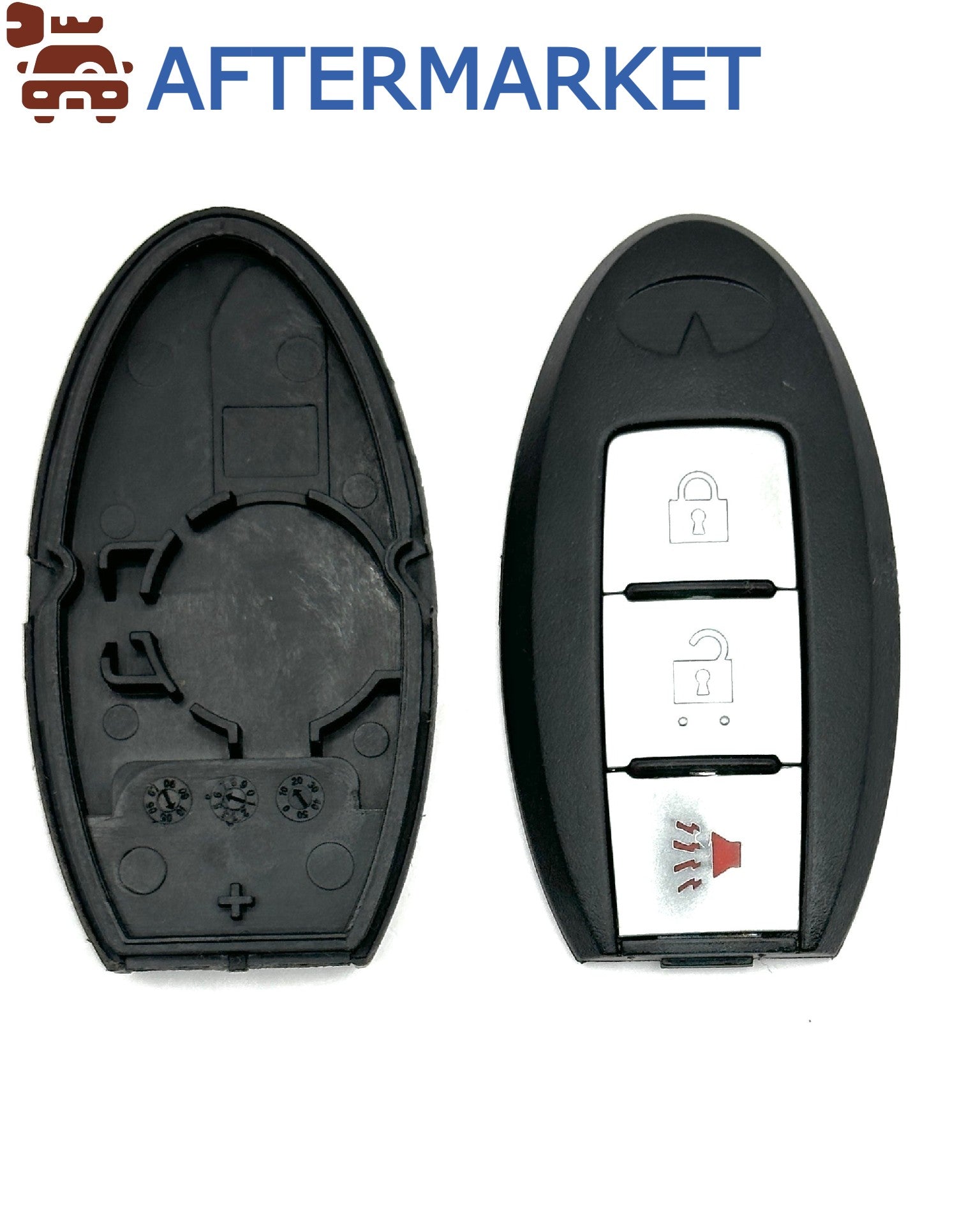 Cargar imagen en el visor de la galería, Nissan/Infiniti 3 Button Smart Key Shell, Aftermarket