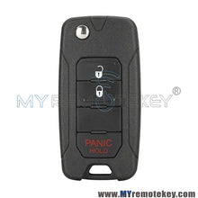 Load image into Gallery viewer, Chrysler/Dodge/Jeep 3 Button Flip Key OHT692427AA KOBDT04A 315 MHz, Aftermarket