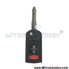 Cargar imagen en el visor de la galería, Mazda 3 Button Flip Key BGBX1T478SKE12501 315MHz, Aftermarket