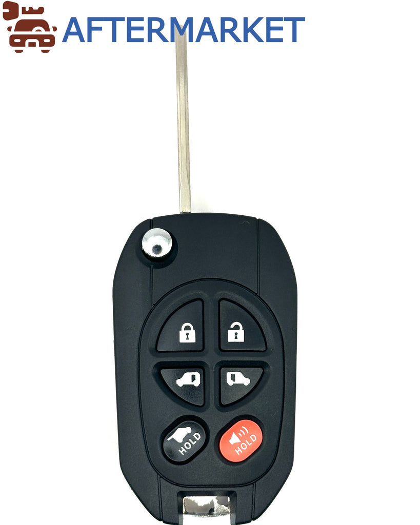 Toyota 6 Button Flip Key Shell, Aftermarket