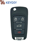 KEDIY Chevrolet/GM 4 Button Flip Key, Aftermarket