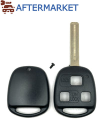 Lexus 3 Button Remote Head Key Shell TOY48 short, Aftermarket (Pack of 10)