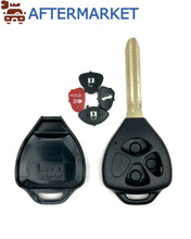 Cargar imagen en el visor de la galería, Toyota 3 Button Remote Head Key Shell TOY43, Aftermarket