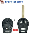 Nissan/Infinity 4 Button DA34 Remote Head Key Shell, Aftermarket