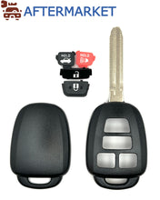 Cargar imagen en el visor de la galería, Toyota 4 button Remote Head Key Shell TOY43, Aftermarket