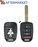 Honda 4 Button Remote Head key Shell HO01/HO03, Aftermarket