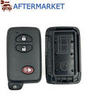 Toyota 3 Button Smart Key Shell, Aftermarket