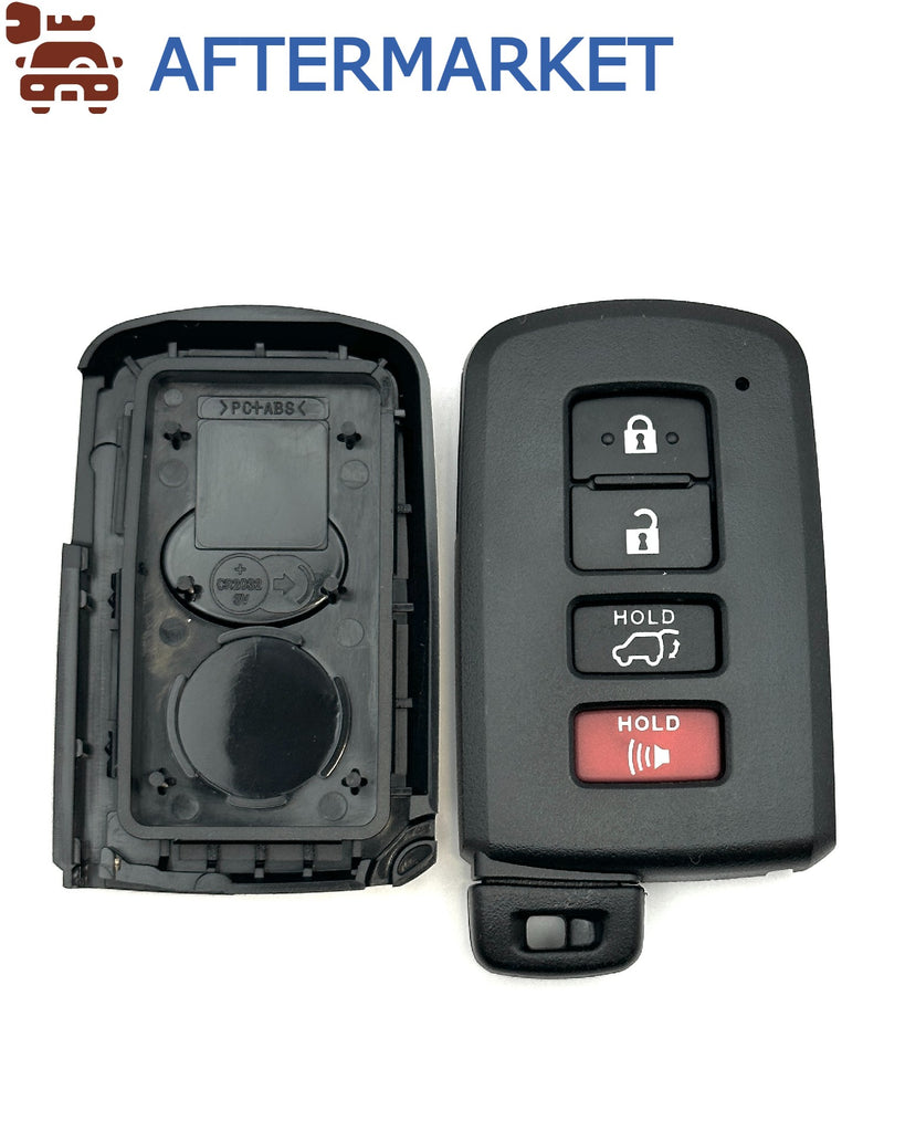 Toyota 4 Button Smart Key Shell, Aftermarket