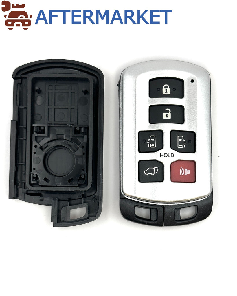 Toyota 6 Button Smart Key Shell, Aftermarket