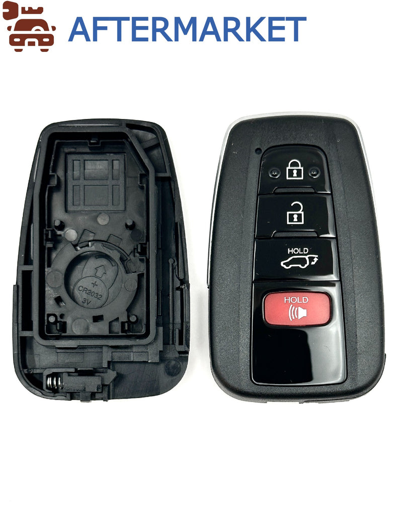 Toyota 4 Button Smart Key Shell, Aftermarket