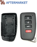 Lexus 4 Button Smart Key Shell, Aftermarket