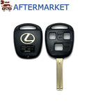 Lexus 3 Button Remote Key Shell TOY40(Short), Aftermarket