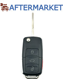 Volkswagen 4 Button Flip Key 1K0959753P 315MHz, Aftermarket