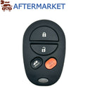 Toyota 4 Button Remote GQ43VT20T 315 MHz, Aftermarket