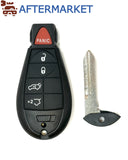 Chrysler/Dodge/JEEP 5 Button Fobik Key GQ4-53T 434MHz, Aftermarket