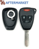 Chrysler 4 Button Remote Head Key Shell Y159, Aftermarket