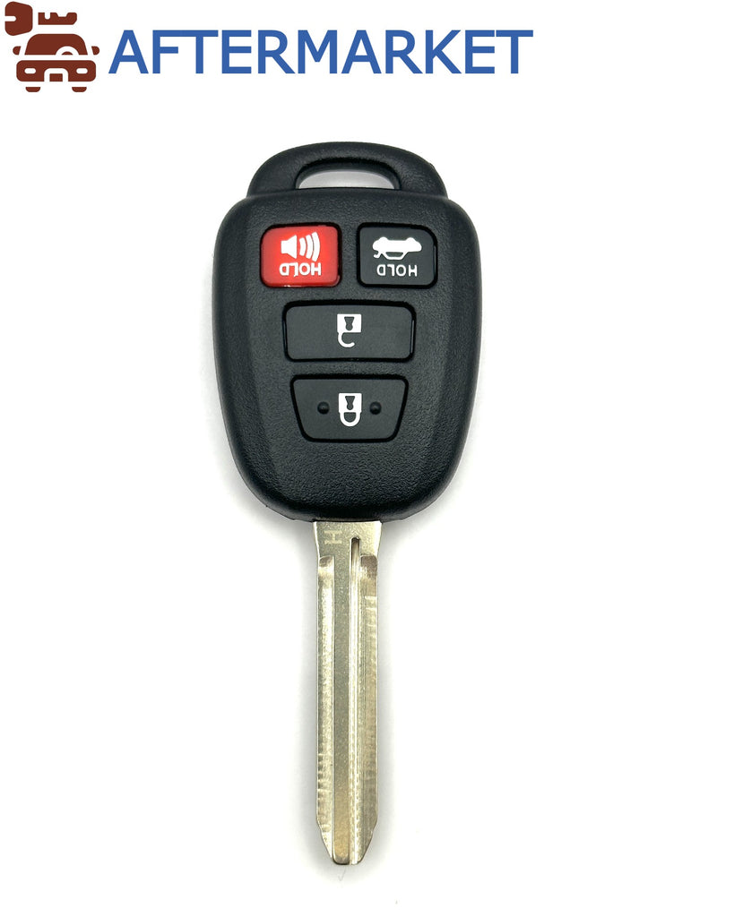 Toyota 4 button Remote Head Key Shell TOY43, Aftermarket