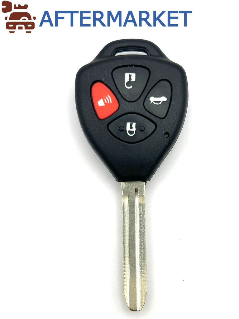 Toyota 4 Button Remote Head Key Shell TOY43, Aftermarket