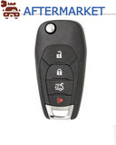 Chevrolet 4 Button Flip key LXP-T004 433 MHz, Aftermarket