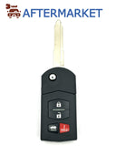 Mazda 4 Button Flip Key KPU41788 314MHz, Aftermarket