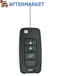 Chrysler/ Dodge/Jeep 4 Button Flip Key OHT692713AA/OHT692427AA/ KOBDT04A 315 MHz, Aftermarket