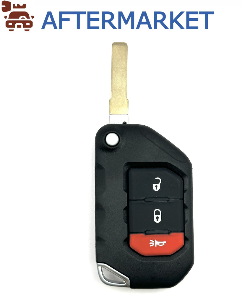 Jeep 3 Button Flip Key OHT1130261 433MHz, Aftermarket