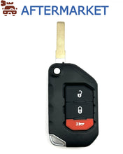 Cargar imagen en el visor de la galería, Jeep 3 Button Flip Key OHT1130261 433MHz, Aftermarket