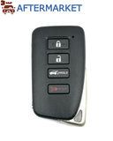 Lexus 4 Button Smart Key HYQ14FBA (AG Board) 315MHz, Aftermarket