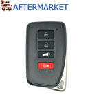 Lexus 4 Button Smart Key HYQ14FBB 315 MHz, Aftermarket