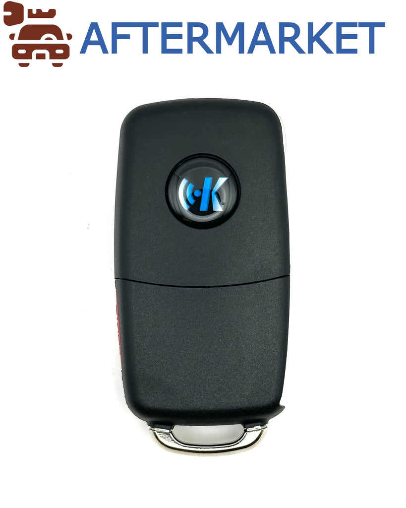 KEDIY Volkswagen Style Multi-functional 4 Button Flip Key, Aftermarket (Pack of 5)