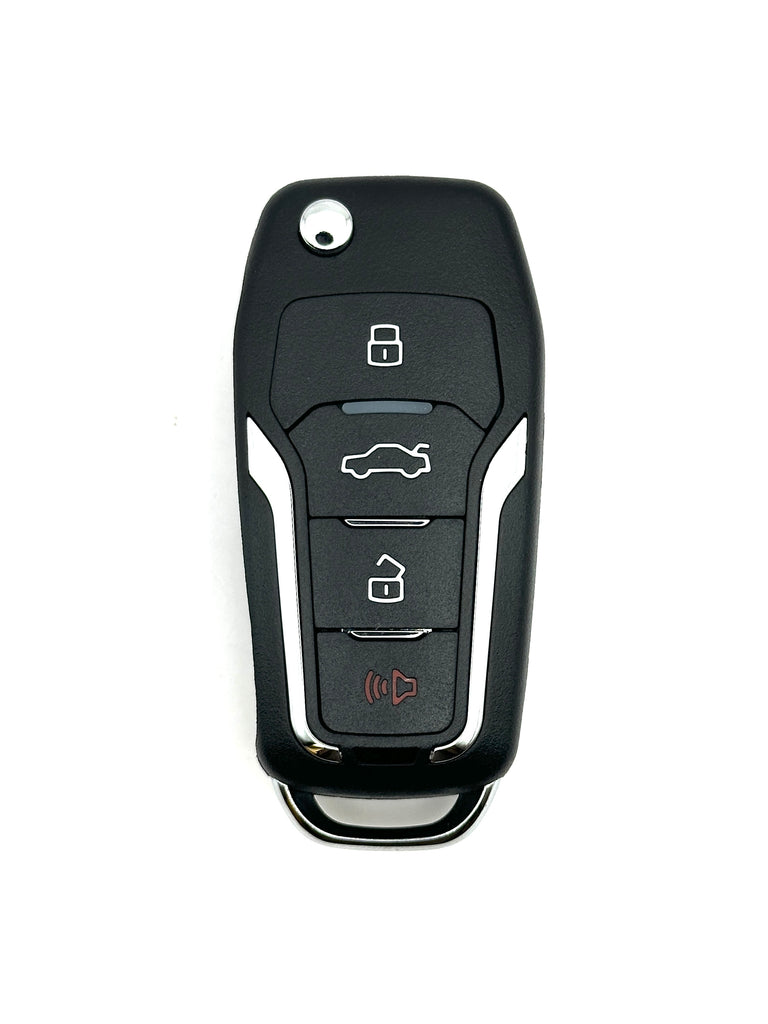 KEDIY Ford Style Multi-functional 4 Button Flip Key, Aftermarket