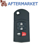 KEDIY Mazda Style Multi-functional 4 Button Flip Key, Aftermarket