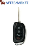 Hyundai/KIA 4 button Flip Key Shell HY15, Aftermarket