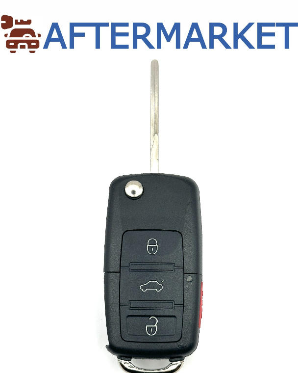 Volkswagen 4 Button Flip Key 1J0959753AM 315MHz, Aftermarket