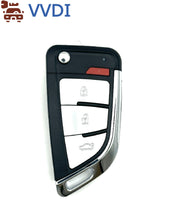 Load image into Gallery viewer, VVDI BMW Style 4 Button Flip Key, Aftermarket