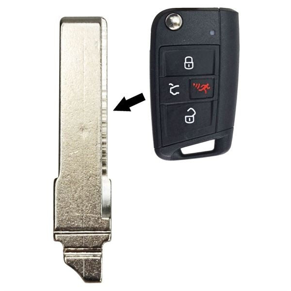 Volkswagen HU66 Flip Key Blade 4, Aftermarket