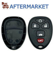 Buick/Chevrolet/GM 5 Button Remote Shell, Aftermarket