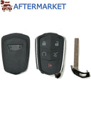 Cadillac/GM 5 Button Smart Key Shell, Aftermarket