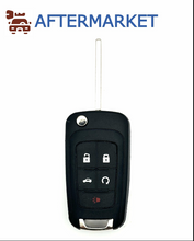 Load image into Gallery viewer, Chevrolet 5 Button HU100 Flip Key Shell, Aftermarket