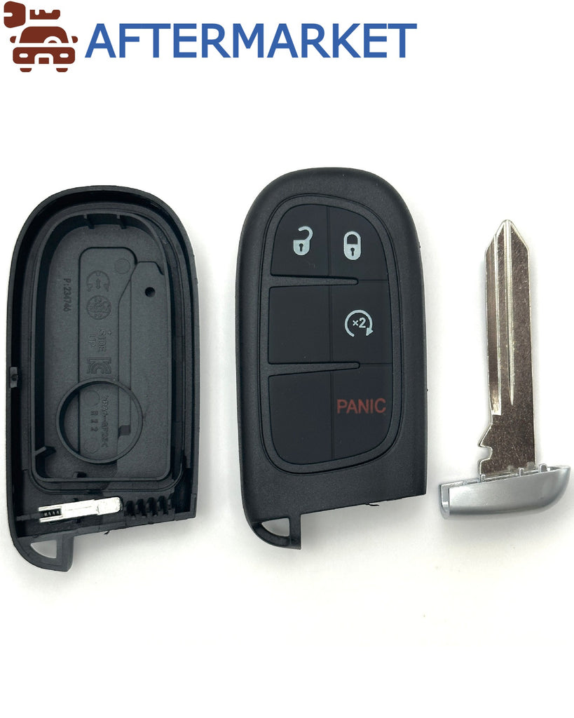 Dodge/Jeep 4 Button, Smart Key Shell, Aftermarket