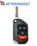 Jeep 4 Button Smart Key Shell SIP22, Aftermarket