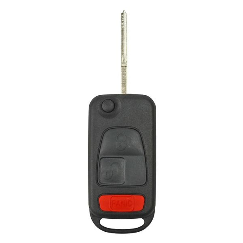 Mercedes 4 Button HU64 Flip Key Shell, Aftermarket