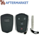 Cadillac/GM 4 Button Smart Key Shell, Aftermarket