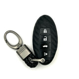 Nissan/Infinity Silicone Smart Key Fob Cover with key chain 4 button - Black