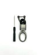 Toyota Silicone Key Fob Cover with key chain 6 button - Black