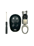 Toyota Silicone Key Fob Cover with key chain 6 button - Black