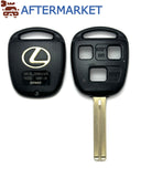 Lexus 3 Button Remote Head Key Shell TOY40(Short), Aftermarket