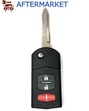 Load image into Gallery viewer, Mazda 4 Button Flip Key BGBX1T478SKE125-01 315 MHz, Aftermarket