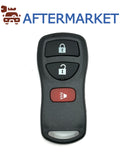 Nissan 3 Button Remote Shell KBRASTU15, Aftermarket